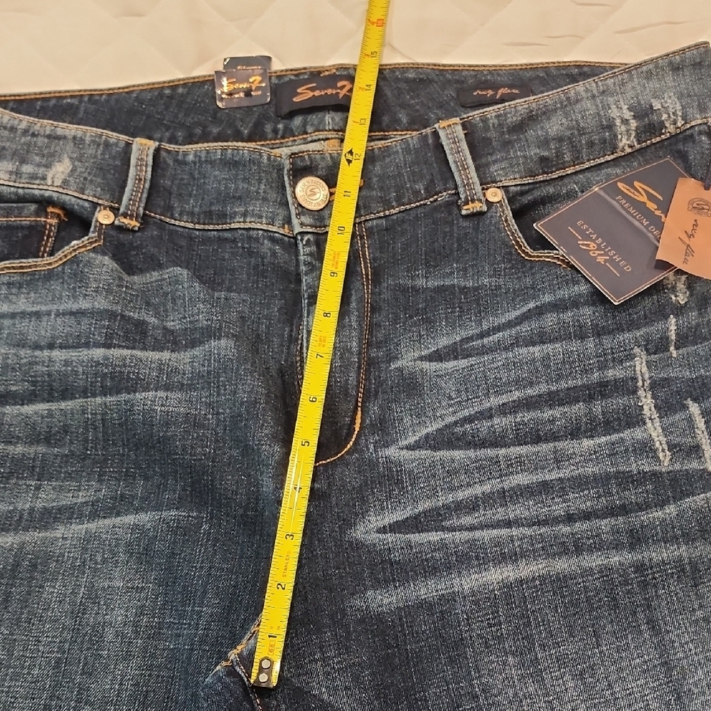NWT Seven7 Indigo Flare Jeans SIZE 16 - Picture 12 of 15